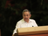 Raúl en el VI Congreso del PCC